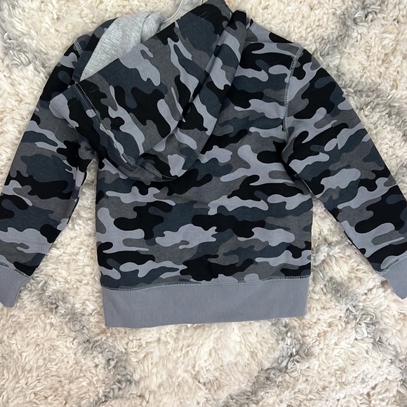New boys camo champion hoodie fleece pull over camouflage sweater gray and black - Picture 2 of 4